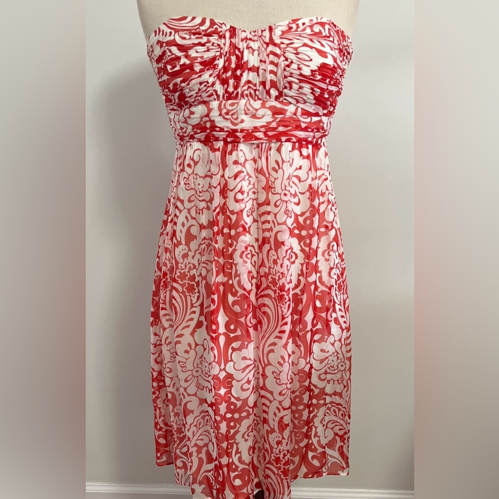 Shoshanna Silk Strapless Dress NWT
